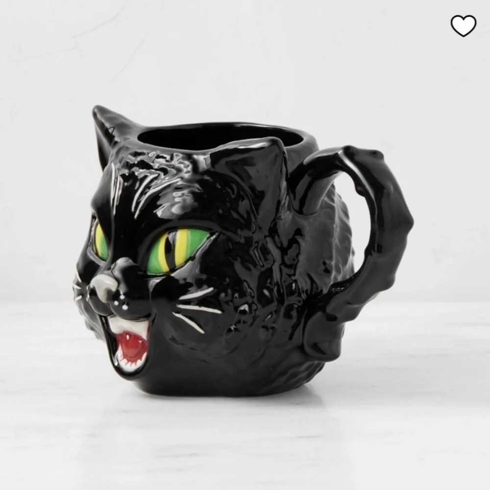 Williams Sonoma Cat Figural Mug - New